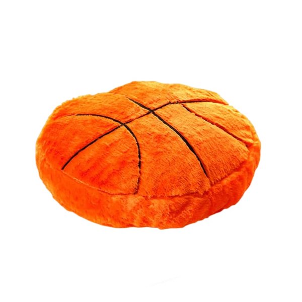 OPHRBU Basketball Sports Pillow Fluffy Soft Throw Pillow Toy ，18" Durable Sport Basketball Plush Toys,Plush Pillow Toys Gift for Kids Boy Girls Children Room Decoration