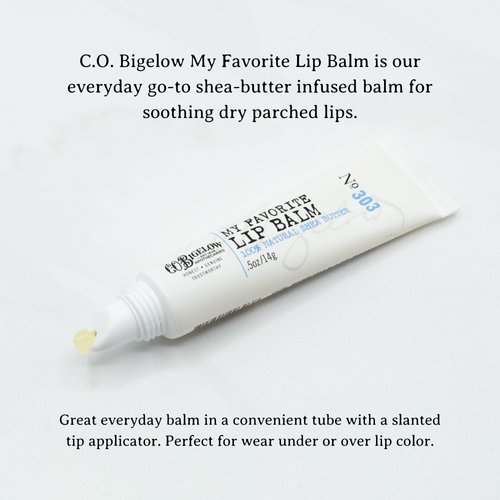 C.O. Bigelow Lip Balm Tube Trio, Variety Pack includes Rose Salve, My Favorite Lip Balm, Mentha Lip Shine, Moisturizing Lip Balms, 3 Pack, 0.5 oz Each