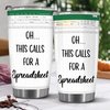 BECHUSKY Accountant Gifts Spreadsheet Tumbler, Accountant Gifts Spreadsheet For Boss Tumbler 20OZ - Gifts Coffee Mug For CPA Nerd Family Men Women Coworker Christmas