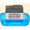 Acne Soap Natural Facial Bar Contains Tea Tree Oil Activated Charcoal Shea Butter Coconut and Olive Oil Comes With Case Chemical Free (BLUE)