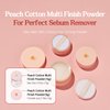 SKINFOOD Peach Cotton Multi Finish Powder 5g - Korean Peach Extract & Calamin Sebum Control Face Powder - Silky Setting Powder - Setting Powder for Oily Skin - Sweet Peach Scent for Soft Skin