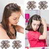Canitor Mini Flower Hair Clips Rhinestone 20 Pcs Decorative Hair Accessories for Women Girls Cute Small Bangs Clips Hair Jewelry For Wedding Bridal (gray)