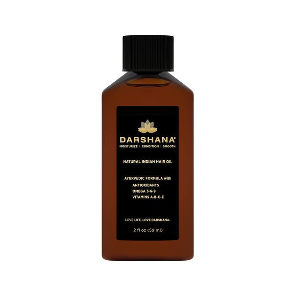 Darshana Natural Indian Hair Oil with Ayurvedic Botanicals (2 fl oz.)