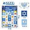 BAYLAY Hanukkah Games Hanukkah Bingo Game Hanukkah Decorations Menorah Bingo Game Hanukkah Party Games Chanukah Party Decorations Happy Hanukkah Games Hanukkah Decor