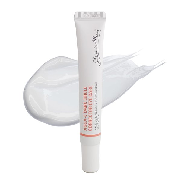 Olivia & Allison AQUA-C DARK CIRCLE CORRECTOR EYE CARE/K BEAUTY/VITAMIN C/NIACINAMIDE/DUAL BRIGHTENER / 0.70oz