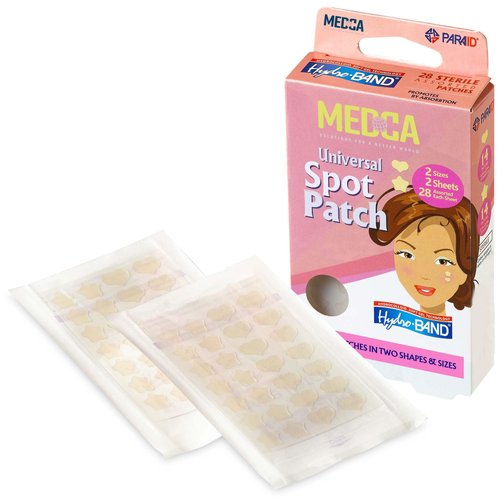 MEDca Acne Patch - Pack of 112, Pimple Spot Treatment Hydrocolloid Bandages Absorbing Zit Cover Dots, Heart And Star Shapes