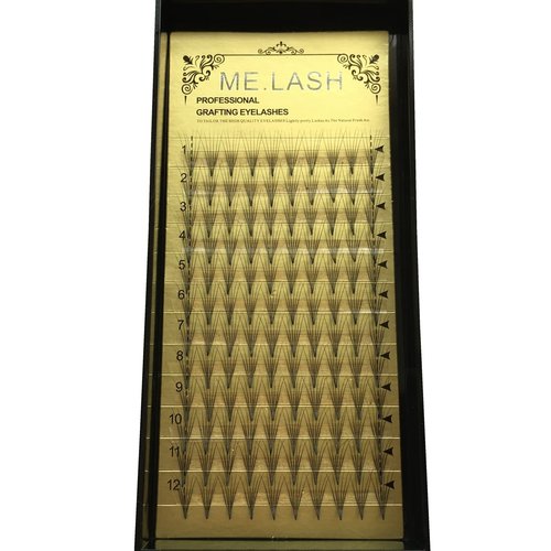 Volume 6D Eyelashes Extensions 0.07mm Thickness 3D Eyelashes 3 Trays/Lot Makeup Lash Extensions C Curl Individual Lashes Natural Style Eye Lashes 30 trays (0.07-C, 14mmx3)