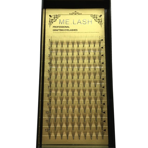 Volume 6D Eyelashes Extensions 0.07mm Thickness 3D Eyelashes 3 Trays/Lot Makeup Lash Extensions C Curl Individual Lashes Natural Style Eye Lashes 30 trays (0.07-C, 14mmx3)