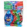 Amscan PJ Masks Birthday Party Supplies Bundle includes Party Blowouts - 16 Count and 1 Dinsaur Sticker Sheet