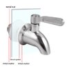 Walkinginrain Beverage Dispenser Replacement Spigot,Stainless Steel Spigot for Water Dispenser,Drink Dispenser Replacement Faucet