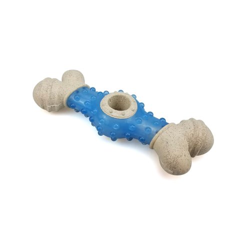 Dog Toy Bone Aggressive Chew Power Dog Bone for Aggressive Chewers, Great Toy for Your Best Friend- (1 PC) Blue Color