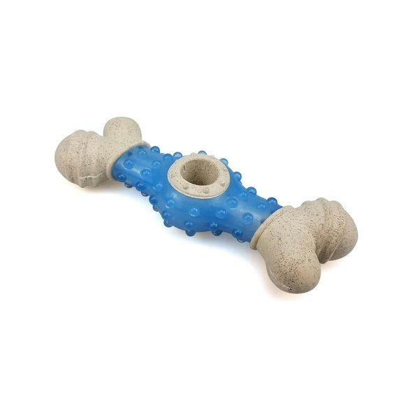 Dog Toy Bone Aggressive Chew Power Dog Bone for Aggressive Chewers, Great Toy for Your Best Friend- (1 PC) Blue Color