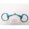Lift Sports Rainbow Horse Bit Egg Butt Ring Snaffle Stainless Steel Multi Color Loose Ring Tack Equestrian (5 Inch)