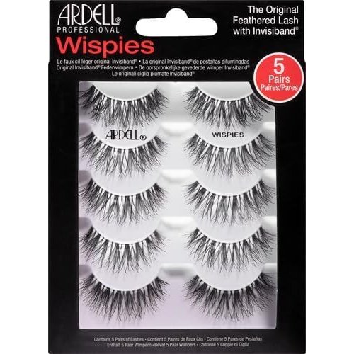Ardell False Eyelashes Demi Wispies Black, 1 pack (6 pairs per pack)