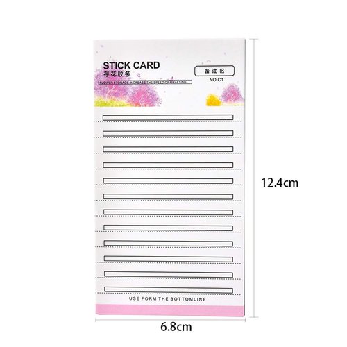20 Pcs Eyelash Extensions Display Pads Strip Card with 2 Roll Double-Sided Tape False Eyelash Grafting Tool