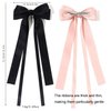 Agirlvct Hair Bow for Women,9 pcs 2 Size Long Tail Bow Hair Clips,Ribbon Barrettes with Claw Clips and Bow-knots, Cute Hair Clips with Tassel Hair Accessories Gift for Girls Teens Student