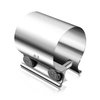 Tnuocke 2.5" Butt Joint Band Exhaust Seal Clamp Sleeve,63mm Stainless Steel Exhaust Sleeve Band for Exhaust Pipe, Muffler,Manifolds,Coupler H-031-63