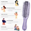 MEXITOP Hair Brush- Shampoo Brush, Wet and Dry Hair Scalp Brush for Women & Men, Scalp Brush Hair Scrubber Exfoliator for Dandruff, Wash Hair, Bath(Purple)