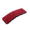 2PCS Rhinestones Snap Hair Clips for Women Girls Rectangular Hairpins Korean Barrettes Hair Accessories Red