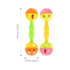 ULTECHNOVO 2Pc Enrichment Barbell Ball Toys Sand Hammer Shaker Rattle Conure Bird Toys Parakeets Conure Toys Chicken Enrichment Toys Bird Rattles Bells Foot Toys recreation Parrot infant