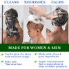 Clarifying Shampoo with Rosemary, Coconut Oil and Aloe Vera for A True Clean, Sulfate Free, Shampoo for Oily, Dry or Curly Hair, for Women and Men