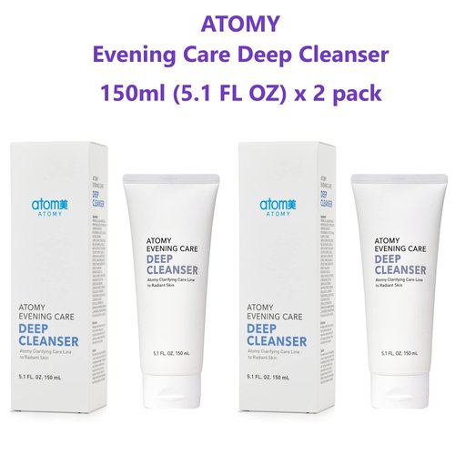 GASHINA STORY ATOMY Evening Care Deep Cleanser - 150ml x 2 pack, Facial Foam, Face Wash