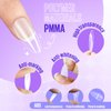 MEFA 15 Sizes Medium Almond Nail Tips - 300 Pcs Half Matte Full Cover Press on Nails, No Filed Gel Nail Tips for Nail Extension Home DIY Salon Manicure