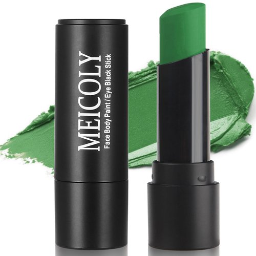 MEICOLY Green Face Body Paint Stick for Christmas Makeup,Stocking Stuffers for Christmas,Hunting Hulk Gamora Green Face Paint,Green Eye Black Stick for Baseball/Softball/Football/Lacrosse
