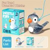 Kids Toys Bird Whistle with Lanyard Fidget Toys Plastic Whistle Party Favors for Kids 4-8 Birthday Gifts (Pink)