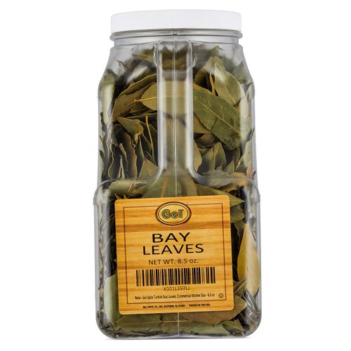 Gel Spice Turkish Bay Laurel Leaf, Dried Bay Leaves, Whole Bay Leave, Bay Leaf Herbs for Cooking | Professional Kitchen Size - 8.5 OZ