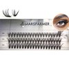 Marsfarmer 60PCS False Eyelashes Cluster Set - 50D 3 Size 10 12 14mm D Curl Eyelashes Clusters Extension Individual Cluster Lashes