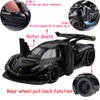 Therina Toy Cars Model Jesko Black Alloy Collectibles Die-cast Vehicles with Sound and Light