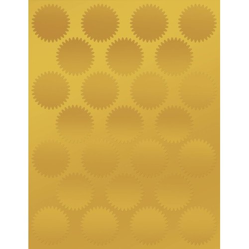Great Papers! Starburst Gold Foil Certificate Seal, 1.75", 100 Count (949351)
