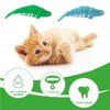 Cat Toothbrush Catnip Toy,Interactive Rubber Dental Care for Pet Kitten Kitty, Crayfish-Shaped Safe Chewing Toy Tooth Cleaning Resistant Cat Toy(2 Pack)