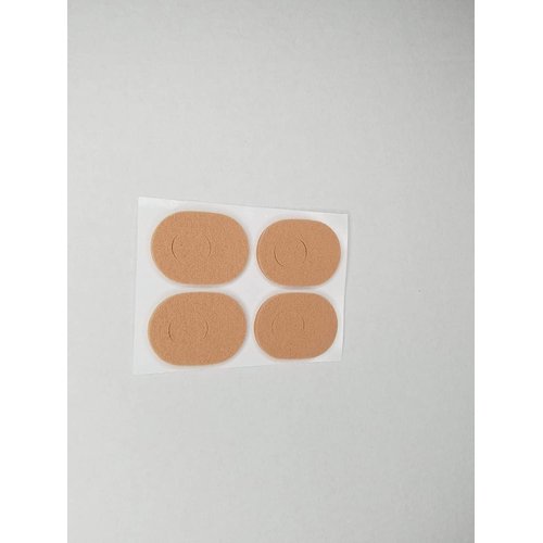 Aetna Foot Products Felt Callus Pads - (Pack of 100) 1/8th in. Adhesive Oval Cushions, Medical Bandage for Foot Pain Relief, Bunions, Callus and Corns - Beige