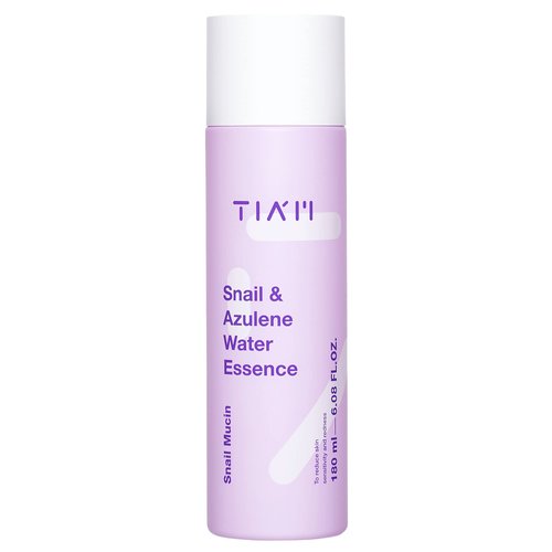 TIAM Snail & Azulene Water Essence, Snail Essence,Snail Essence, Hydrating Toner for Face with Snail Secretion Filtrate, Repair Damaged Skin, Snail Mucin, 6.1 fl oz