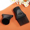 Ipetboom 2 Pcs Black Plastic Salon Hair Dryer Nozzle Replacement Hair Dryer Diffuser Nozzle Hair Dryer Nozzle Comb Attachment Concentrator Replacemen for Salon Home