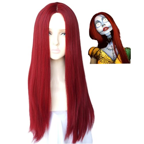 coscostume Long Red Straight Wig sally costume wig before Christmas for women and GIRL Synthetic wig (LW3284)