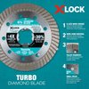 Makita E-07222 X-Lock 4-1/2" Turbo Rim Diamond Blade for Masonry Cutting, 2/pk