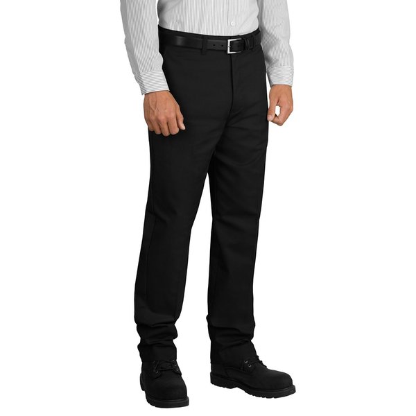 Red Kap Men's Stain Resistant, Flat Front work Pants, Navy, 38W x 32L