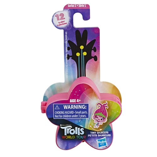 DREAMWORKS TROLLS World Tour Tiny Dancers Series 1 Collectible Wearable Toy Figures, 1 of 12 Different Characters, with Ring or Barrette