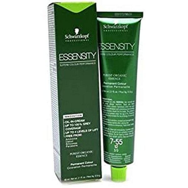 Schwarzkopf Professional Essensity Permanent Hair Color, 7-55, Medium Extra Gold Blonde, 2.1 Ounce