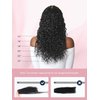 Seamless Clip in Hair Extensions Human Hair Kinky Curly Clip in Hair Extensions, 14 Inch 110g Natural Black Hair Extensions Clip ins, Ultra-thin 0.8mm PU Weft Clip in Hair Extensions Real Human Hair