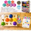 Project Genius: Chroma Cube, A Colorful Logic Puzzle, 12 Colorful Wood Blocks, 25 Brainteaser Cards, Puzzle, Great Gift, 1 Player Game Logic