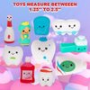 ArtCreativity Dental Character Assortment, Set of 25, Cute Tooth Fairy Toys for Kids, Rubbery Dentist Office Giveaways for Children, Holiday Stocking Stuffers, Unique Birthday Party Favors