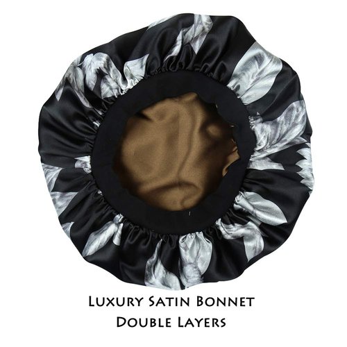 Long Hair Sleeping Head Wrap Fashionable Sleeping Cap Girls Silky Satin Bonnet