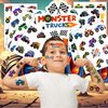 Monster Truck Temporary Tattoos for Kids, 96PCS Birthday Party Supplies Favors Super Cute Fake Tattoos Stickersfor Boys Party Decorations School Rewards Gifts