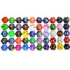 SmartDealsPro 50-Pack 20 Sided Dice D20 Polyhedral Dice with Pouch for DND RPG MTG Table Game