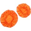SweetEasy Set of 2 Parent-Child Satin Sleep Bonnet Sleep Night Cap with Elastic Band Washable Frizzy Curly Dreadlocks Braid （Orange