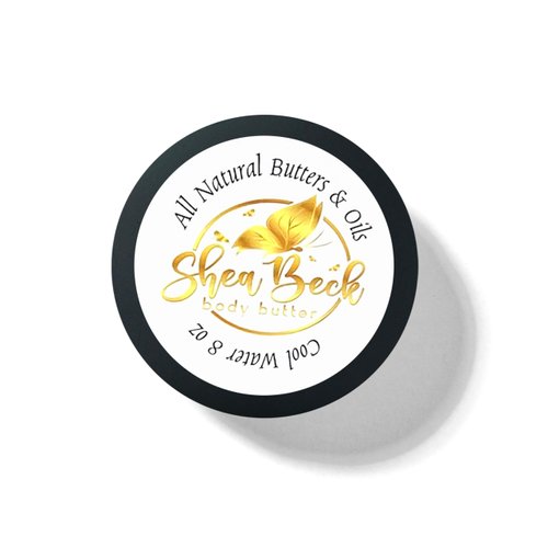 Shea Beck Body Butter Blend: Natural Shea, Cocoa, & Mango w/Jojoba Oil for Radiant Skin and Beard | Moisturizing (4 Oz, Cool Water (Our version of))
